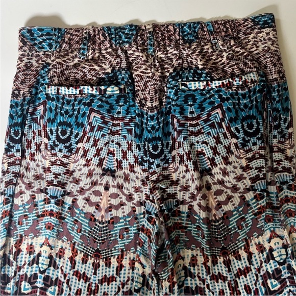 Anthropologie Elevenses Mosaic Print Cropped Trousers Size 8 - Picture 9 of 11